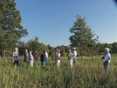 Dave and Brad talk about some drier, sand prairie type habitat in the NE corner.