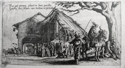 The travelling Gypsies: the halt