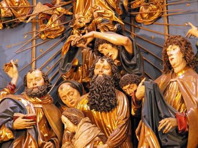 part of main scene of altar - dormition of Maria