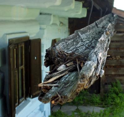 wooden gutter