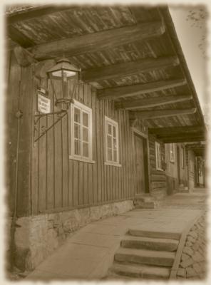 houses by a market-place