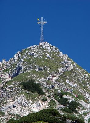 cross on Giewont peak