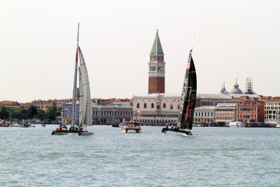 Racing towrds the finish line - America's Cup