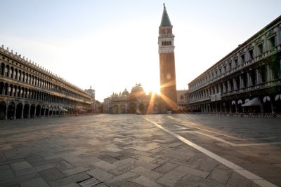 St Mark's Square at sunrise