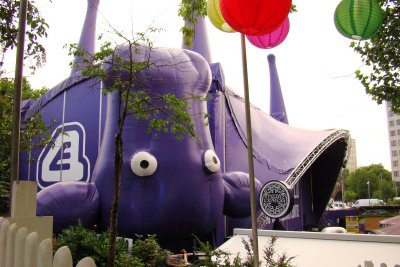 Upside-down Purple Cow!