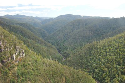 Leven Canyon from above