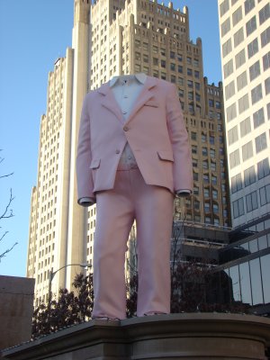 Pink Suit in Gateway Mall