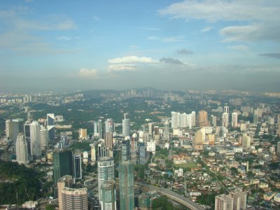 Kuala Lumpur from level 86 of the Petronas Twin Towers