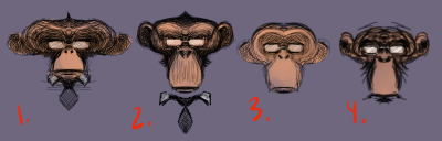 Monkey Face Logo Concepts