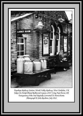 Oxenhope Railway Station West Yorkshire Milk Kits Rolleicord Nickel Plated Model edits 8x10 web framed.tif