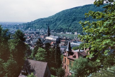 City of Heidelberg and the Church of the Holy Spirit