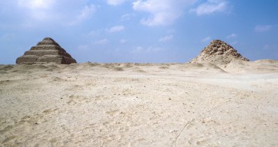 Step Pyramid of King Zoser and another small Pyramid