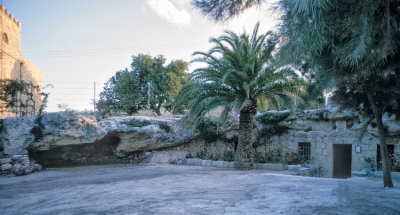 Cave where shepherds supposedly watched flock night of birth