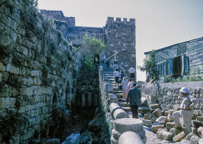 Stairway to Crusaders Fort in Byblos