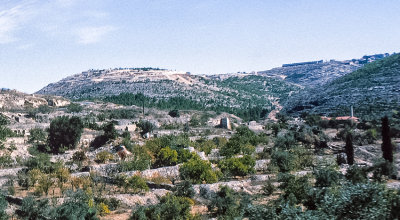 On way to Nazareth  looking back at Jerusalem