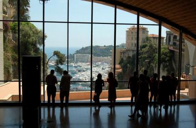 view from Monaco train station