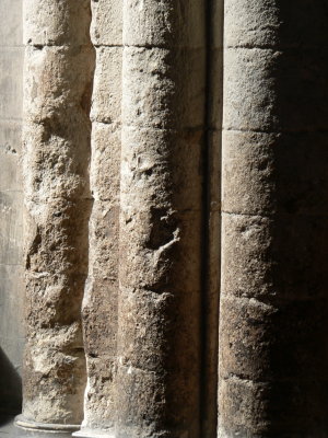 12th century column in St Barts Church