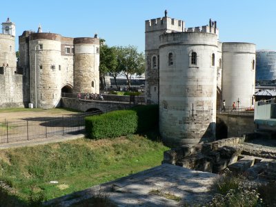 tower gatehouse and drawbridge