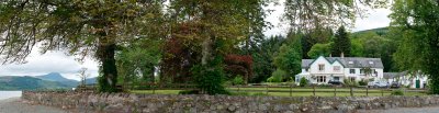 Pano of Altskeith House with Ben Lomond on the left