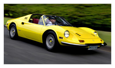 One of the most beautiful cars ever made. The Dino Ferrari