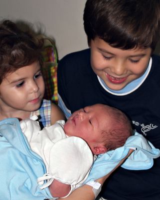 The three siblings meet for the first time