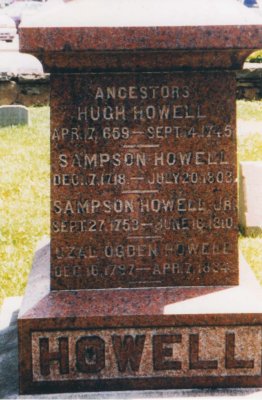 Tombstone Howell Ancestors NY