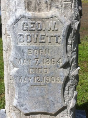 George W. Boyett b. 1864 d. 1909 AR