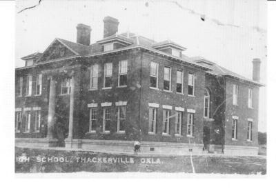 Thackerville High School - 1909 Post Card