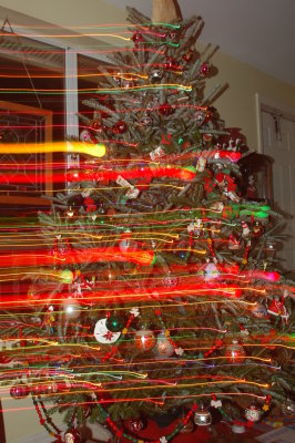 Xmas tree time exposure fun!!