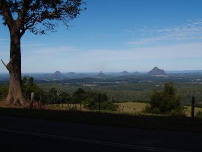 Glass House Mountains from Mary Cairncross Park. Number 1
