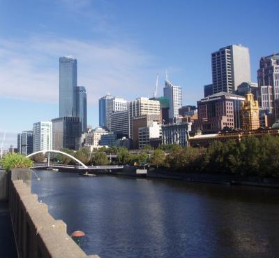 The North Bank of the Yarra River from South Bank