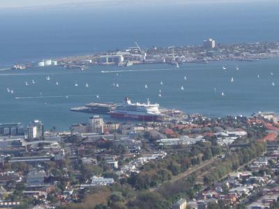 The Spirit of Tasmania docked at Melbourne