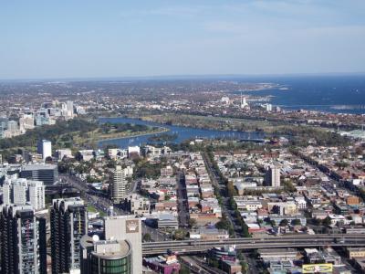 Albert Park Lake from the Rialto Tower