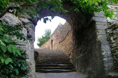escalier à Bonnieux
