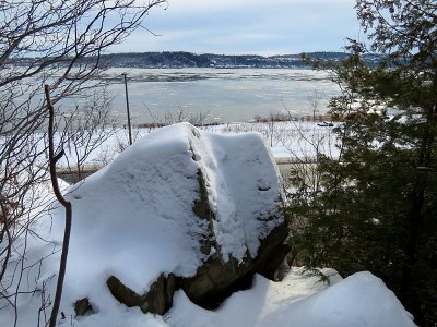 le St-Laurent depuis le promontoire