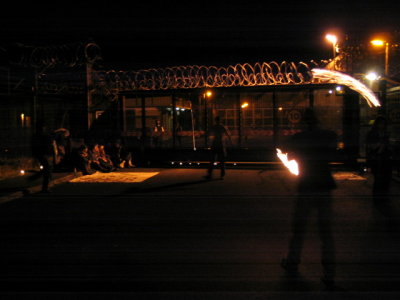 Hiroshima day in front of the base