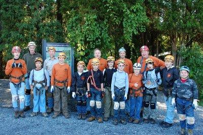 Caving with Troop 628