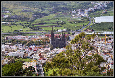 Town view from Montaa de Arucas