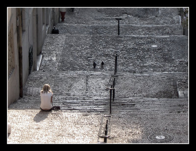 Lisbon - Facades - Stairs