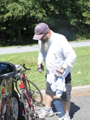 bike/triking around Rockland Lake, 2 loops