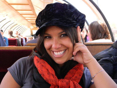 Angela on Royal Gorge Express, Spring 2011