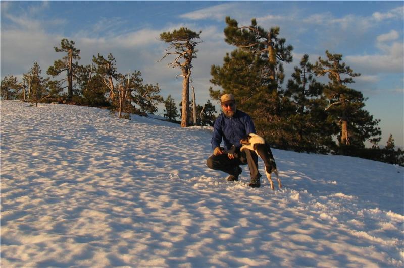 Self portrait on ridgeline