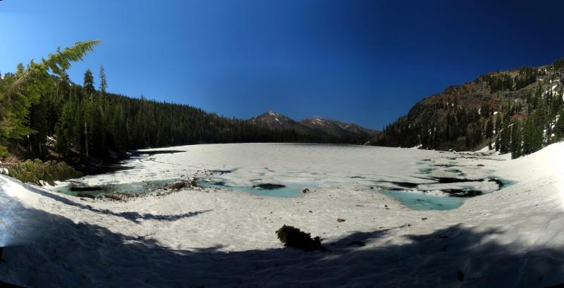 Cliff Lake panorama from south end