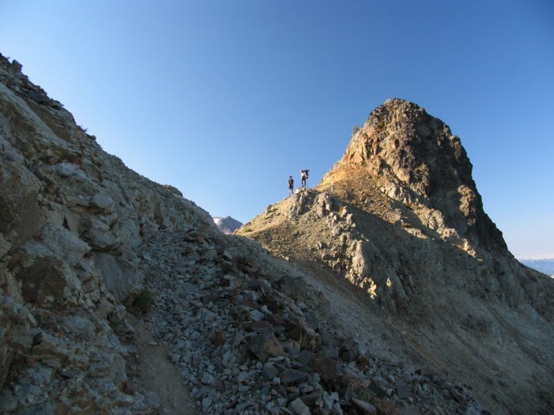 Hikers on Egg Butte