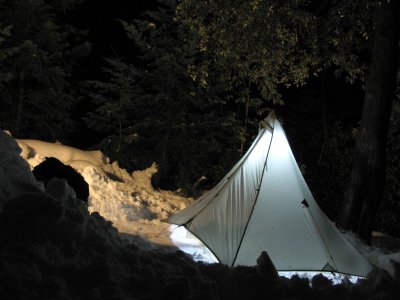 Night time in camp