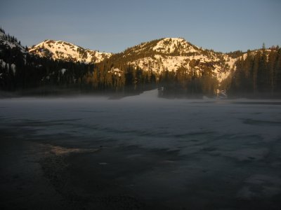 Morning light on Campbell lake