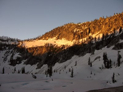 Ledge in morning light