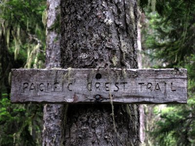 Pacific Crest Trail vintage sign