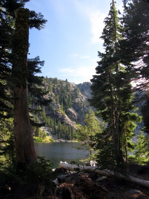Cliff Lake campsite view