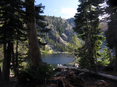 Cliff Lake campsite view